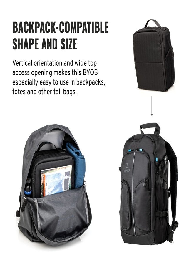 Tenba BYOB 10 DSLR Backpack Insert - Turns any bag into a camera bag for DSLR and Mirrorless cameras and lenses – Blue (636-625) - Image 4